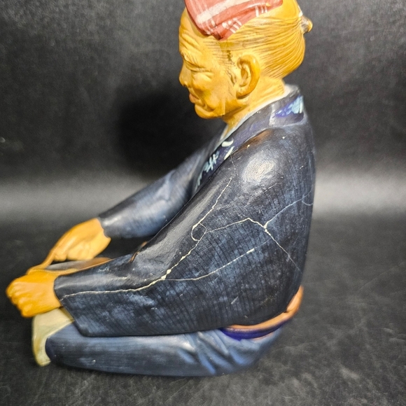 Unique Vintage Blue and Brown‎ Decor Accent - Picture 4 of 9